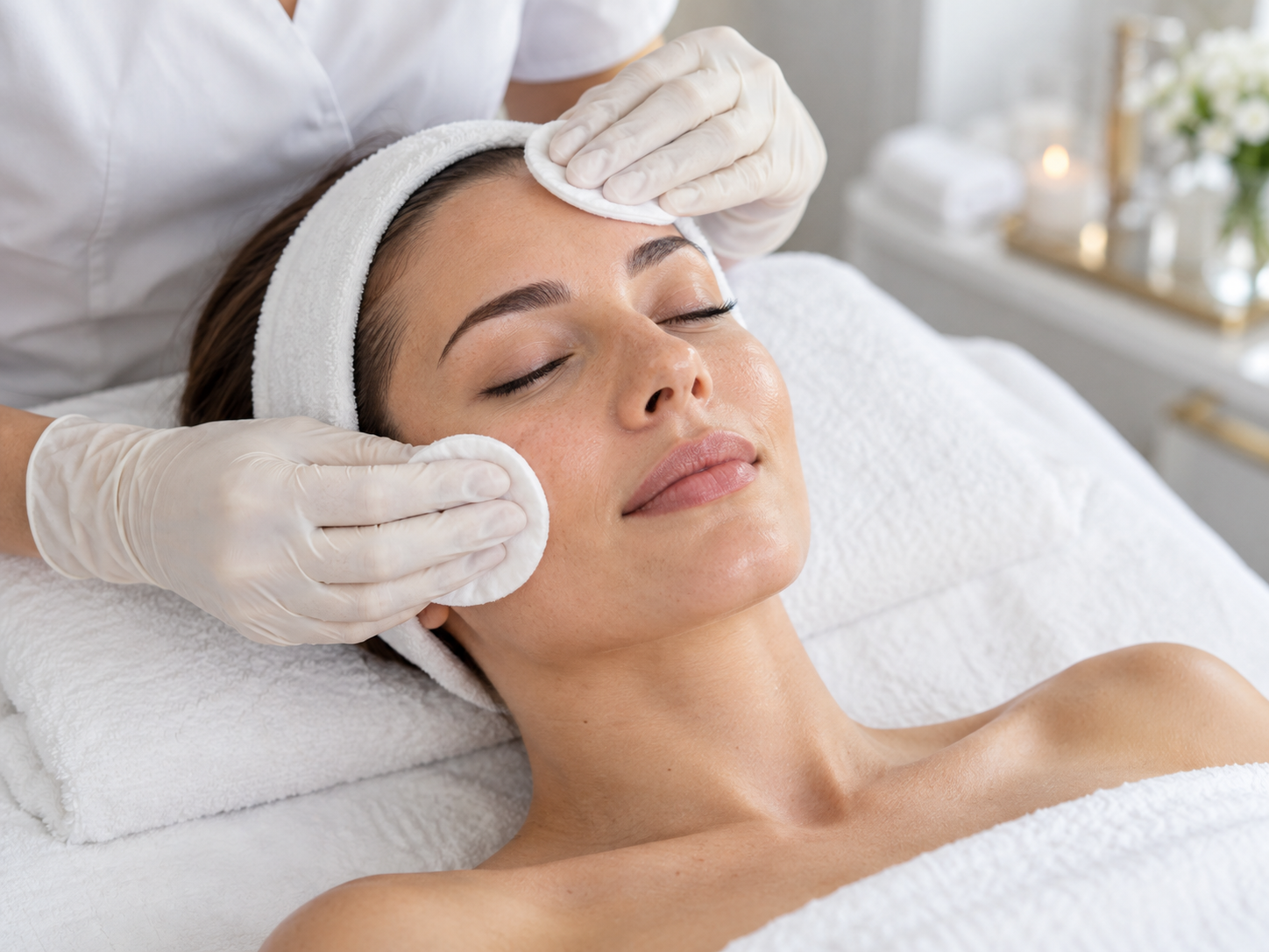 Imagen referencial de limpieza facial